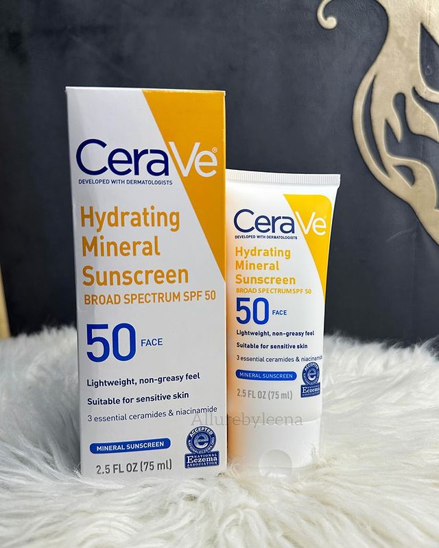 CeraVe Hydrating Mineral Sunscreen SPF 50