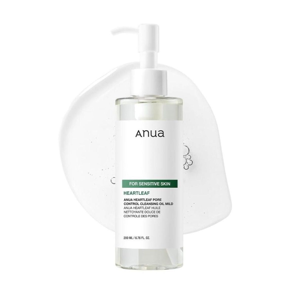 AUNA HeartLeaf Pore Control Cleansing Oil 200ml (for sensitive skin)