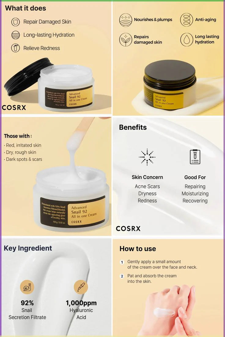 COSRX Advanced Snail 92 All in One Cream 100g